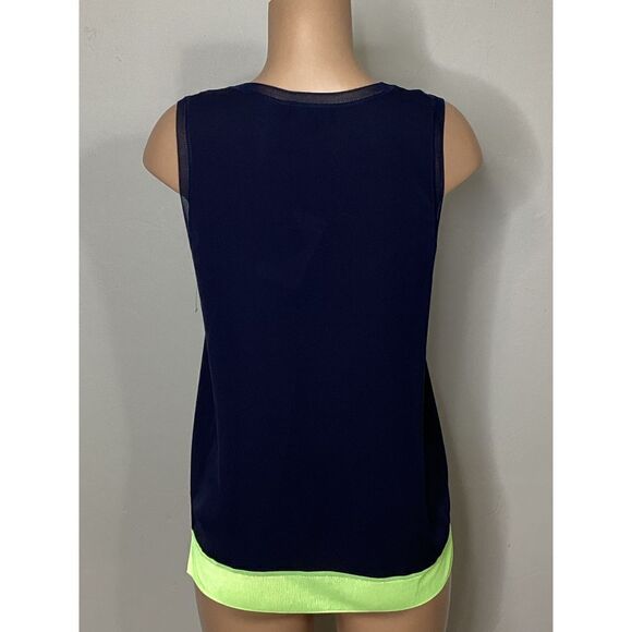 New. THEORY silk navy top. Retails $245 - Picture 5 of 11